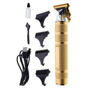 Recortadora de Barba de Precisión para Hombre T-Blade, Cuchillas de Titanio Doradas, 4 Peines Guía, Recargable y Sin Raspaduras, Resistente al Agua IPX7 - Product Image 2