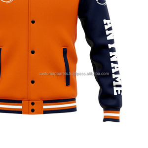 แจ็กเก็ตตัวแทนมหาวิทยาลัย MCACVJ-157ตามสั่งสำหรับโรงเรียนจิตวิญญาณคอตั้งคอตั้งอุปกรณ์ตกแต่งด้านหน้าสำหรับทีมกีฬาสั่งซื้อจำนวนมาก - Product Image 6