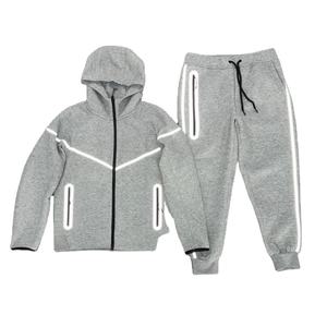 Chándal de Forro Polar Técnico con Logotipo Personalizado, Chándal de Otoño Invierno, Pantalones Deportivos de Algodón Grueso Ecológico, Moda Masculina 2026 - Product Image 3