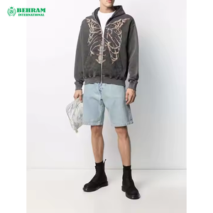 Sweat-shirts d'hiver personnalisés en gros, à fermeture éclair, style streetwear, en polaire, épais, 100% coton, respirants et à séchage rapide - Product Image 6