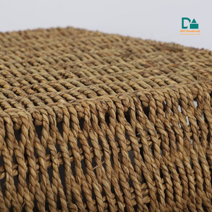 Cesta de Almacenamiento Tejida de Pasto Marino Premium con Asa para Decoración del Hogar, Venta al por Mayor - Product Image 4