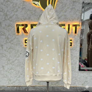 Sweat à capuche unisexe avec fermeture éclair, design unique, imprimé en relief, 100% coton molletonné, motif uni, saison hivernale, prix abordable, sweat à capuche très demandé - Product Image 4