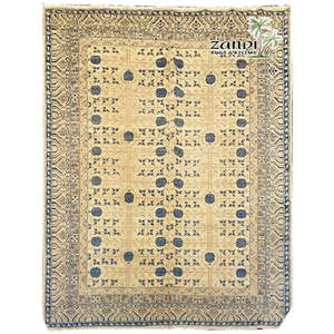Alfombra de Peshawar y Khotan anudada a mano, única en su tipo, de 11'8 x 9'1, modelo Pes_Kho_146 - Product Image 1
