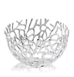 Bols décoratifs personnalisés en forme de demi-lune en aluminium poli brillant or Style classique Technique coulée Cadeau d'affaires stocké - Product Image 5