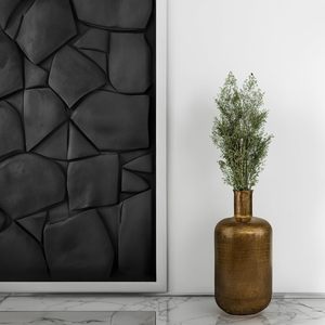 Vase à fleurs décoratif de luxe haut de gamme, en métal, style contemporain, élégant, en fer, pour table, moderne. - Product Image 4