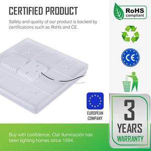 Hybec Nhôm Vuông <span class=keywords><strong>LED</strong></span> Trần Ánh Sáng 30W/40W Hiện Đại Trần 3-Năm Bảo Hành Cho Phòng Tắm Phòng Khách Nhà Bếp Phòng Ngủ Nhà Để Xe - Product Image 4