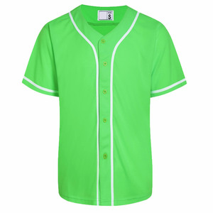 Logo personnalisé sublimation maillot de baseball 100% polyester vierge maillot de softball bouton complet t-shirts de baseball - Product Image 1
