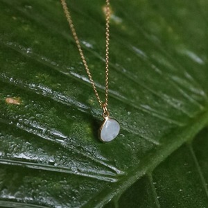 Handmade 12Mm Cầu Vồng Moonstone Vòng Cổ Trái Tim Trong 925 Sterling Silver Bạc Với Mạ Vàng Birthstone Đồ Trang Sức Cưới Quà Tặng - Product Image 2