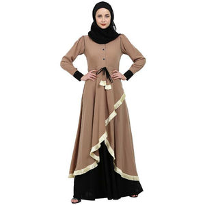 Abaya pour femmes, 100% matière pure, vente en gros, élégante, manches longues, confortable, coupe ample, quatre saisons, belle, traditionnelle, musulmane - Product Image 1