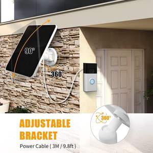 Pannello solare da 7W 5V per cavo CCTV da 10 pezzi per Ring Video Doorbell 3/3+/4 ecc. - Product Image 3