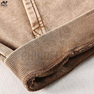 Sudadera con Capucha y Cremallera de Algodón 100% Lavado Ácido, de Alta Calidad, con Logotipo Personalizado, para Hombre - Product Image 4