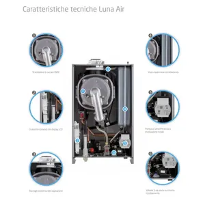 Caldera de Condensación Baxi Luna Air de 24 kW con WiFi Integrado para Sistemas HVAC Domésticos con Producción Instantánea de Agua Caliente - Product Image 5