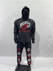 Chándal de Jogging lavado con ácido de gran tamaño personalizado para hombre, Sudadera con capucha bordada desgastada, conjunto de pantalones de chándal para chándal de invierno - Product Image 5