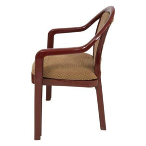 Chaise d'appoint classique en bois avec siège rembourré idéale pour les salles à manger et les salons confortables - Product Image 4