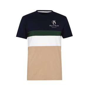 Camiseta de Punto Personalizada Multicolor para Hombre, Algodón/Poliéster, 160 GSM, Alta Calidad, Casual, Precio de Fábrica al por Mayor - Product Image 3