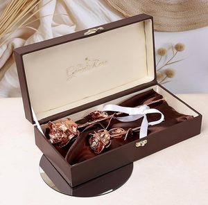 The Gance Rose Gold Foil Rose Handmade Long Lasting Luxury <b>Artificial</b> <b>Flower</b> for Valentine's Day - Product Image 6