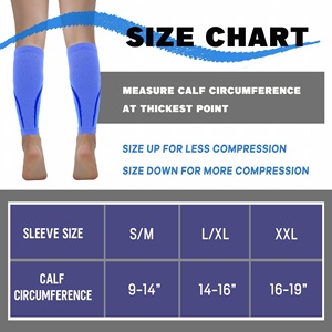 Manchons de compression graduée 20 à 30 mmHg pour mollets, respirants, soutien des jambes, course à pied, entraînement, récupération sportive, voyage - Product Image 5
