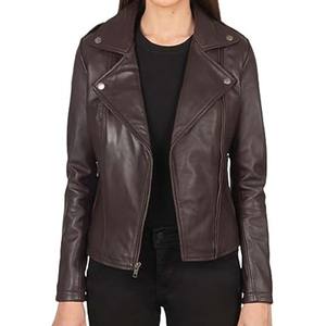 Chaqueta de cuero de manga larga para mujer de alta calidad, diseño personalizado, ropa de calle transpirable para exteriores, relleno de algodón, suministro al por mayor - Product Image 1