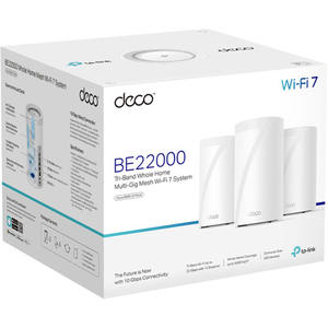 TPLink Deco BE85 (paquete de 3) Sistema de malla WiFi 7 Tribanda BE22000 para todo el hogar, paquete de 3 - Product Image 6