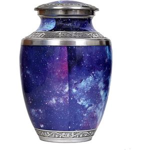 Fournitures de funérailles en métal à forte demande, urnes pour cendres humaines utilisées comme articles de décoration pour la maison du fournisseur et de l'exportation indiens - Product Image 1