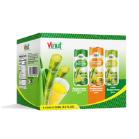 Jus de canne à sucre 330 ml, 24 canettes par carton, sans sucre, marque privée, OEM, ODM, échantillon gratuit, prix de gros