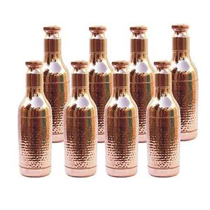 Pure Copper <b>Bottle</b> with Matte Polish for Human Health Benefits Leak Proof <b>Water</b> <b>Bottle</b> with Polish for Daily Uses Home - Product Image 5