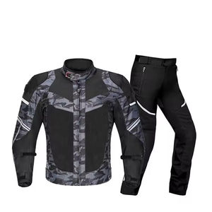 Combinaison en cuir de moto Cordura personnalisée pour hommes, noire, quantité, OEM - Product Image 1
