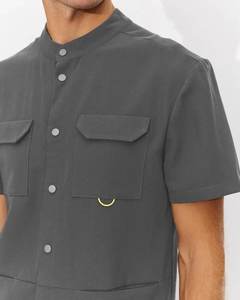 100% uniformes médicos de tela tejida de calidad superior para hombres verano e invierno conjuntos de uniformes de hospital fábrica al por mayor - Product Image 3