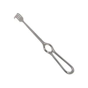 HERMANN MEDITECH Manual Reusable CE Certified Class I Kocher Blunt Retractor Stainless Steel Surgical Tissue <b>Instrument</b> for - Product Image 1
