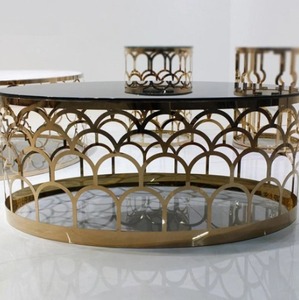 Grande table de présentation en marbre noir, canapés de salon, centre de table décoratif, meuble moderne pour la maison - Product Image 4