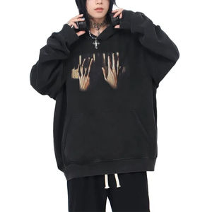 Sweats à capuche personnalisés pour hommes et femmes, polaire, pull-over, hiver, chaud, streetwear, style décontracté, manches longues, broderie de haute qualité, impression - Product Image 1