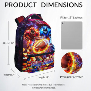 Sac à dos de football pour l'école, les collèges et l'université, taille ajustable, idéal pour la randonnée, vente en ligne à bas prix - Product Image 5
