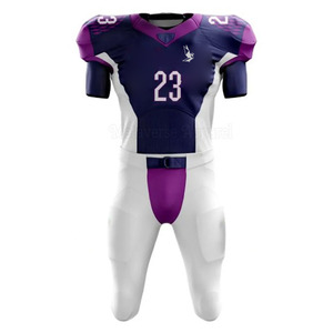 Uniforme de football américain personnalisable 100% polyester respirant pour l'été, taille plus, manches courtes, créez votre propre design - Product Image 1