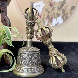 Campana de Mano Nueva, Campana de Latón Vintage para Cena, Campana de Metal para Cena, Hora del Té, Bodas, Fiestas - Product Image 2