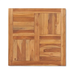 Muebles comerciales modernos al aire libre sin terminar de madera de teca Real mesas cuadradas para reemplazar Hotel restaurante banquete mesa de café - Product Image 1