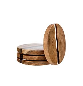 Posavasos de Resina de Madera a Bajo Precio para Hotel, Hogar, Restaurante, Posavasos para Té, Hechos a Mano, Artesanía, Forma Redonda - Product Image 1