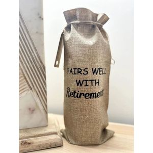 Bolsa de Yute Natural para una Sola Botella de Vino con Cierre de Cordón de Algodón, Embalaje de Regalo Reutilizable, Logotipo Personalizado Ecológico, Bolsa de Regalo para Botella - Product Image 2