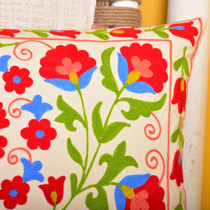 Funda de almohada de diseño Floral, personalizada, bordada a mano, estilo bohemio, 2022 - Product Image 2