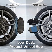 Plaquettes de frein professionnelles pour BMW X3/X4/X5 520/530i 750Li/BMW 740Li D1850 NAO Céramique Freinage Rapide Avant MG Manufacturing