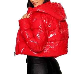 Chaqueta Bomber de Nailon Satinado con Estampado para Hombre, con Capucha, Transpirable, Impermeable, con Cierre de Cremallera, Estilo Corto, para Invierno - Product Image 6