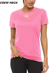 เสื้อยืดแขนสั้นฤดูหนาว ผลิตจากใยไผ่ 100% พิมพ์โลโก้ตามสั่ง เสื้อยืดผู้หญิงขายดี ระบายอากาศได้ดี - Product Image 3