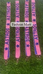 Dernières Sangles de sac à main perlées Awesome Astros avec de beaux designs Pièces et accessoires de sac spécial à acheter - Product Image 6