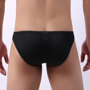 Ropa interior de cintura media sin costuras con estampado de gran tamaño, Calzoncillos Bóxer transpirables de secado rápido para hombre - Product Image 4
