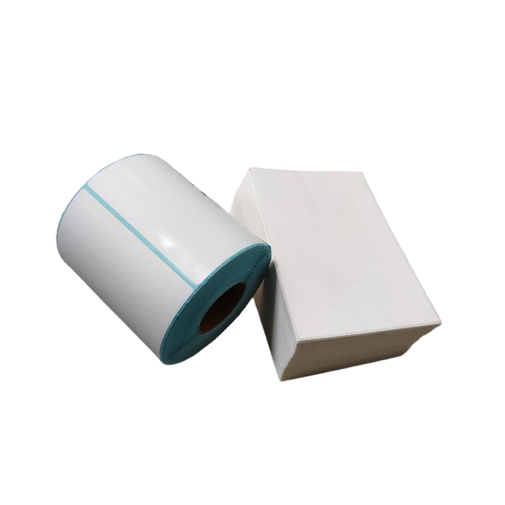 Factory Customized Eco-Friendly Adhesive Paper Direct Thermal Labels for Supermarket & Logistics Use Pallets Containers 4x6 Inch