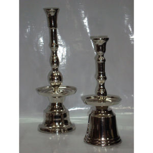 Candelabro de aluminio de diseño antiguo, moderno y pulido, Pedestal - Product Image 3