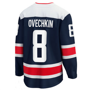 ออกแบบชุดเสื้อและกางเกงฮอกกี้น้ำแข็งโลโก้แบบกำหนดเองของคุณเอง ชุดกีฬาแห้งเร็ว ผลิตจากโพลีเอสเตอร์ 100% - Product Image 3