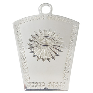 Bijou de collier d'officier de marque maçonnique Bijou de règlement anglais plaqué argent pour vêtements - Product Image 6