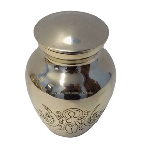 Wholesale High Quality Handcrafted Spiral Goddess Brass Cremation Urn <b>Memorial</b> Container for Home Burial Niche - Product Image 1