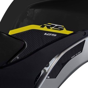 Adesivi Protettivi Laterali per Serbatoio 3D Personalizzati con Logo per Aprilia RS 125 2021-25 - Product Image 1