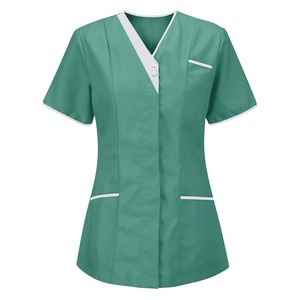 Venta al por mayor OEM Unisex Enfermería Scrub transpirable suave rayón tela de alta calidad de estilo personalizado Logo Anti-Pilling conjunto de secado rápido - Product Image 1